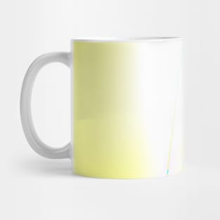 yellow white abstract texture Mug